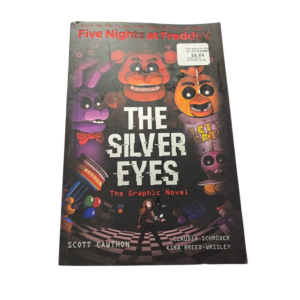 FNAF THE SILVER EYES Scott Cawthon First Scholastic Edition Horror
